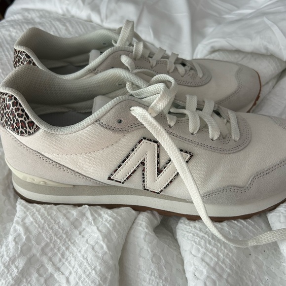 New Balance Shoes - New Balance Women's Cream and Leopard Sneakers